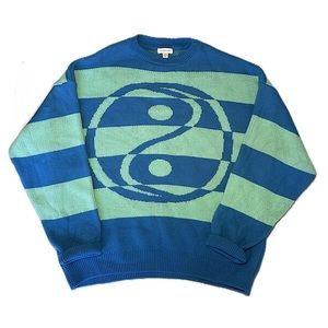 Topshop, Small, Striped, Crew Neck , Oversized Sweater